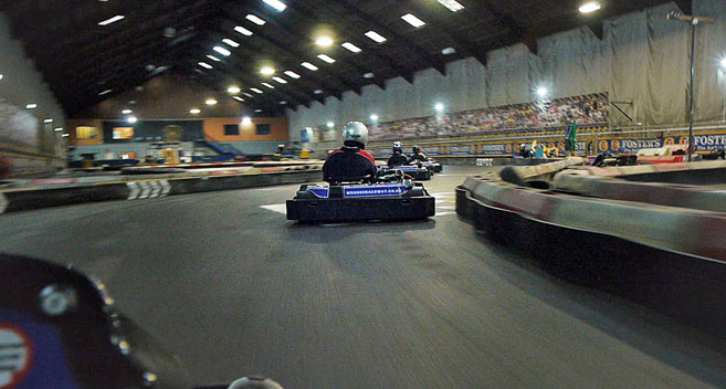 Go karting at Wessex Raceway 