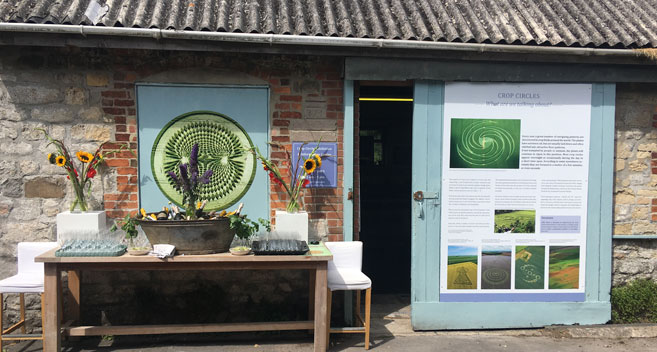 Crop Circle Exhibition in the Vale of Pewsey