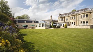 View of south facing lawns at Leigh Park Hotel