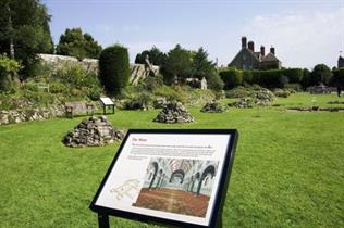 Info boards illustrate how Abbey may have looked