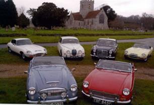 Some of the cars at Wiltshire Classics
