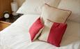 Cushions on bed