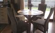Dining area and view