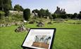 Info boards illustrate how Abbey may have looked