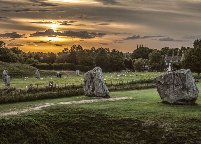 The standing stones at Avebury