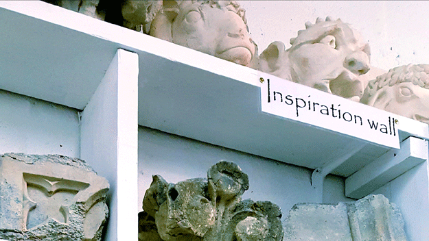 Salisbury Cathedral Stonemason Inspiration Wall