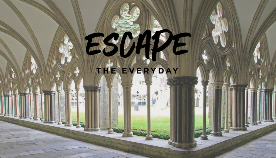 The cloisters at Salisbury Cathedral