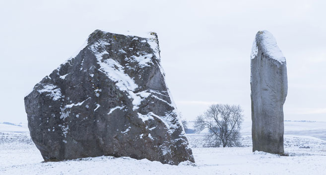 Avebury in the snow