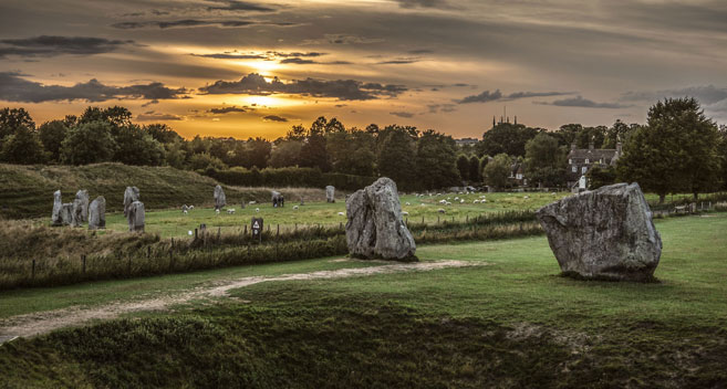 Avebury Standing stones in Wiltshire