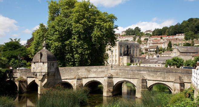 Town bridge in Bradford on Avon