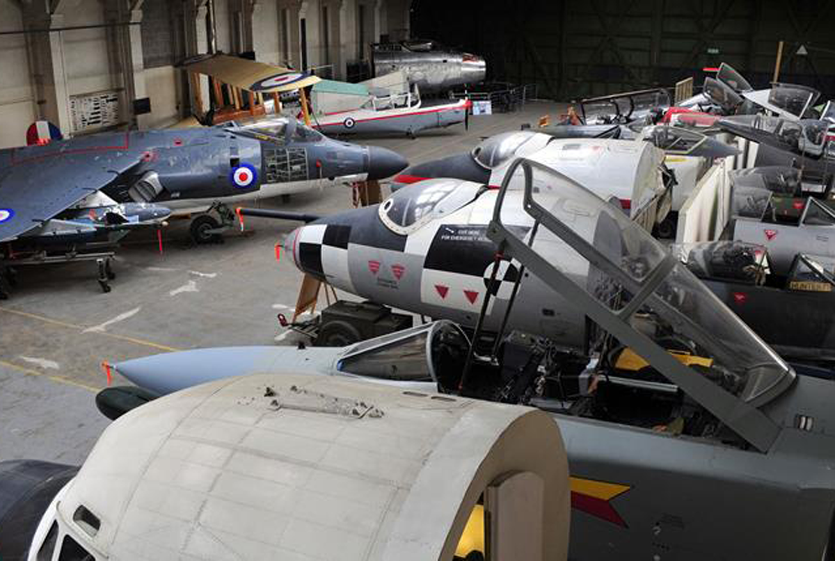Planes on display at Boscombe Down