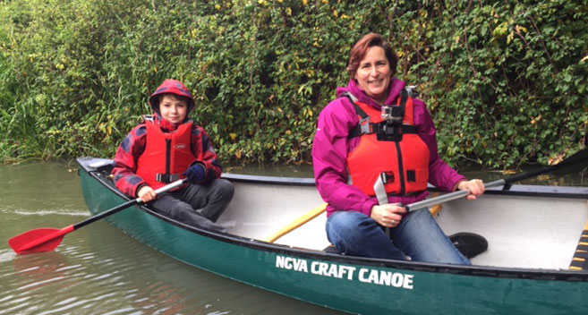 Canoeing in Devizes