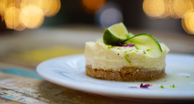 Gin and Lime Cheesecake