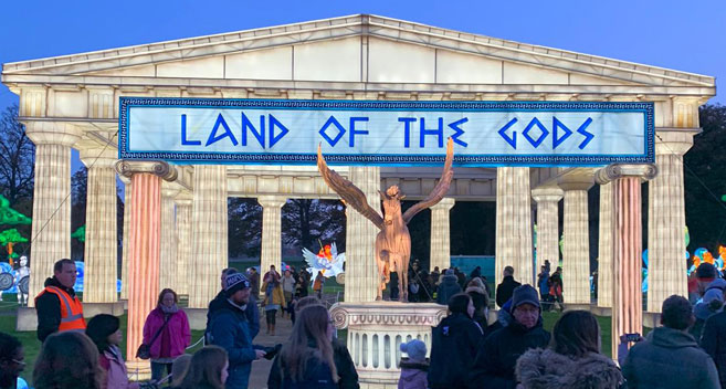 Land of the Gods at Longleat Festival of Light