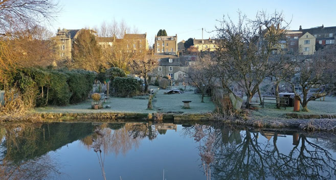 Malmesbury, Wiltshire Town in Winter