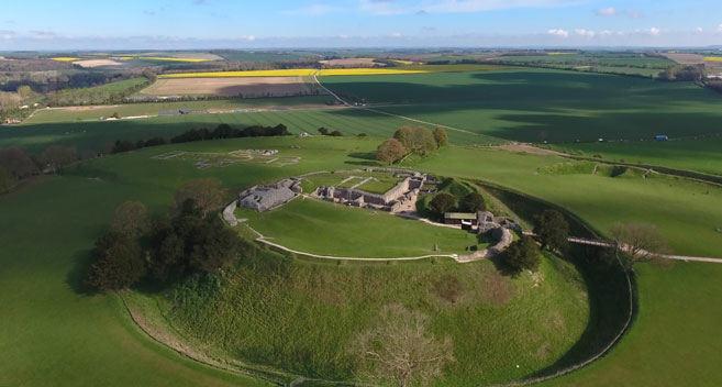 Old Sarum from the air