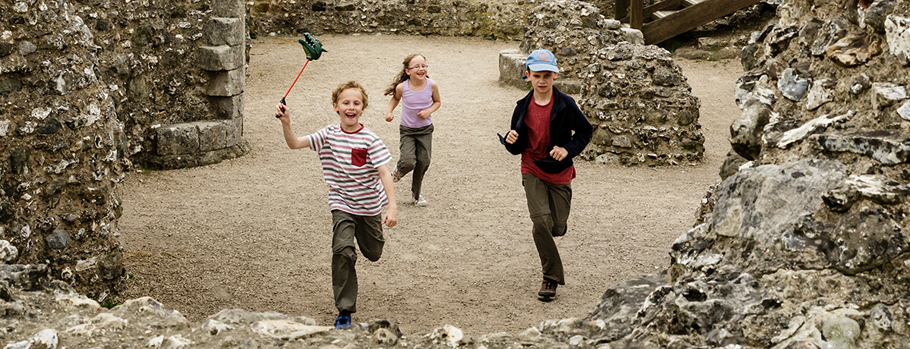 Kids at Old Sarum