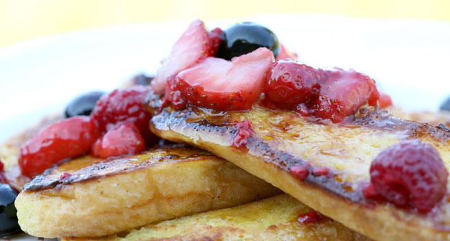 Pancakes at Meadowbank House B&B