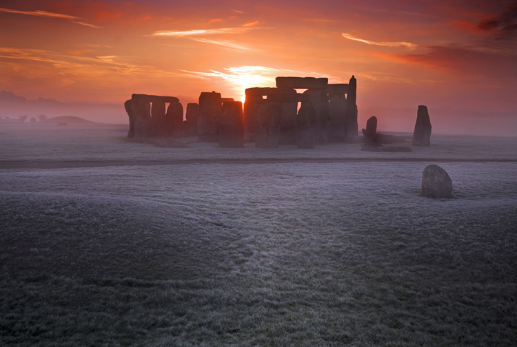 Stonehenge in the winter