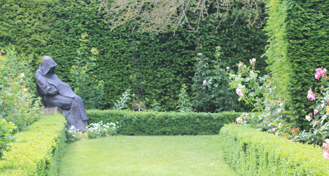 The Monk sculpture, Abbey House Gardens