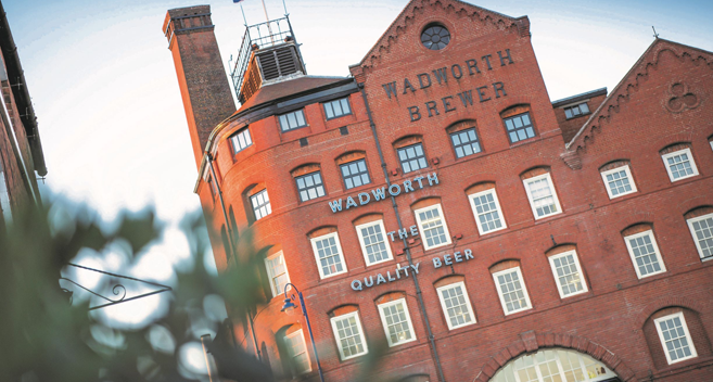 red brick wadworth brewery building