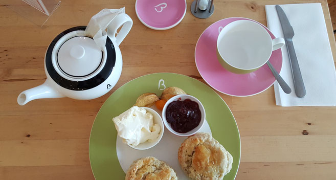 Cream tea at Beatons