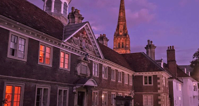 Salisbury Streets at Dusk