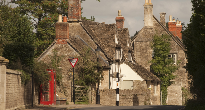 Lacock village in Wiltshire