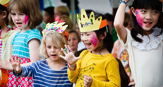 Children at Marlborough College Summer School in Wiltshire