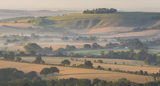 Countryside views at the Vale of Pewsey