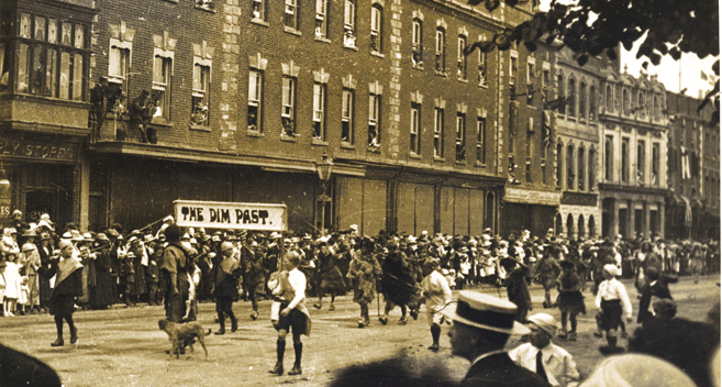 Salisbury Peace Pageant July 1919 Blue Boar Row