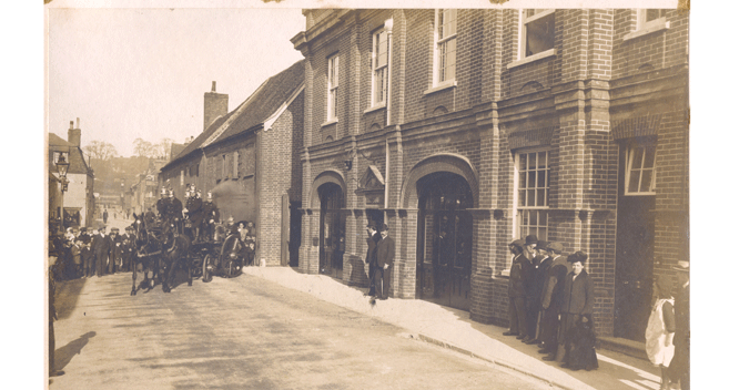 Salisbury Volunteer Fire Brigade on opening of fire station 1 May 1907