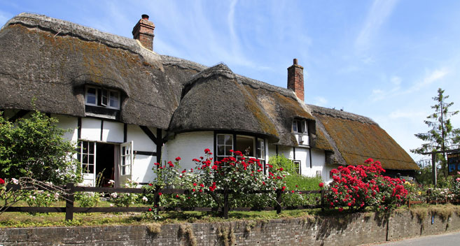 Village of Wootton Rivers in Wiltshire