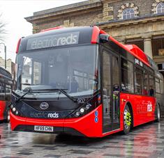 Electric Reds Park and Ride Bus credit image to Amanda Ferris