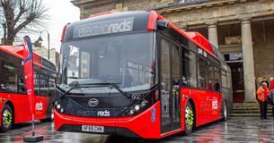 Electric Reds Park and Ride Bus credit image to Amanda Ferris