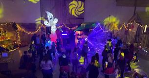 Family Halloween Party with Disco Dion