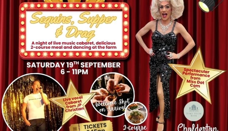 Sequins, Supper & Drag - 2-course dinner and cabaret night