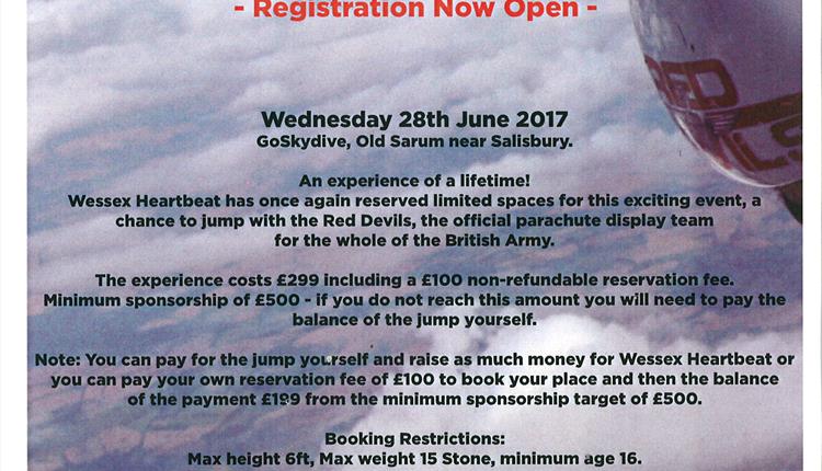 Wessex Heartbeat Skydive Charity Visit Wiltshire
