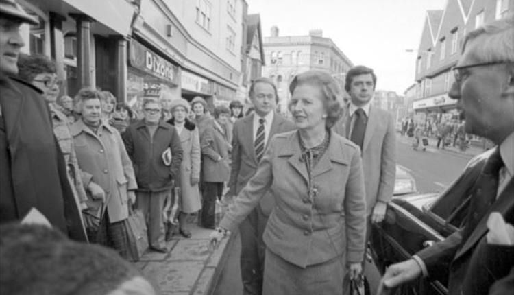 Margaret Thatcher in Salisbury Feb 1980