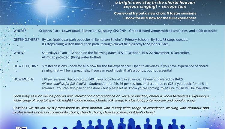 Sirius Singers taster workshop sessions