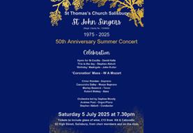 St John Singers 50th Anniversary Summer Concert